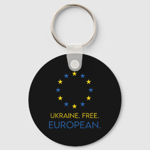Llavero Ucrania. Libre. Europea. - Apoya el Futuro en Euro