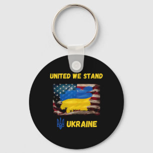 Llavero Ucrania Unidos Nosotros Nos Manteneremos Bandera d