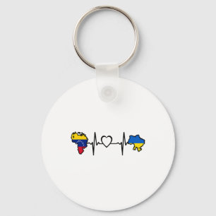 Llavero Ucrania Venezuela Bandera Ucraniano Venezolano Cor