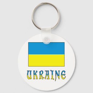 Llavero Ucrania y Bandera de Ucrania