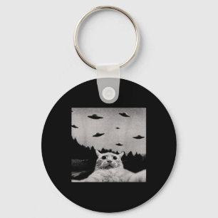 Llavero Ufo De Gato Alien Threadraros: Encajar, Cuello red