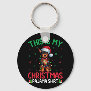 Llavero Ugly Xmas Tree Santa Ministra Pinscher Dog Christ