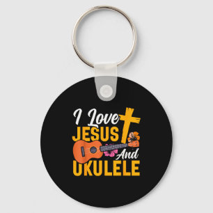 Llavero Ukelele Hawaiano Uke Jesús Fe Cristiano Yo Amo