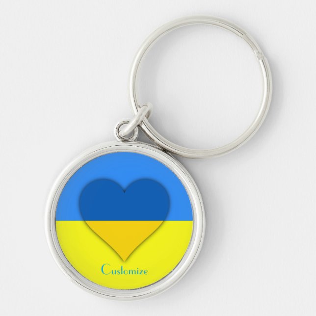 Llavero Ukraine Flag Blue Yellow Thunder_Cove  (Frente)