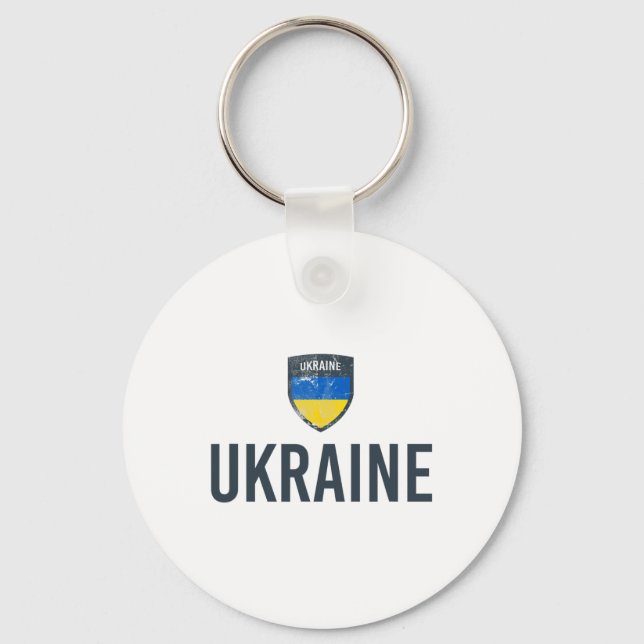 Llavero Ukraine Flag - Ukrainian Flag - Ukraine 1  (Anverso)