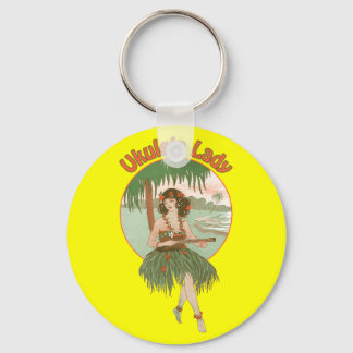 Llavero Ukulele Lady #1 Keychain
