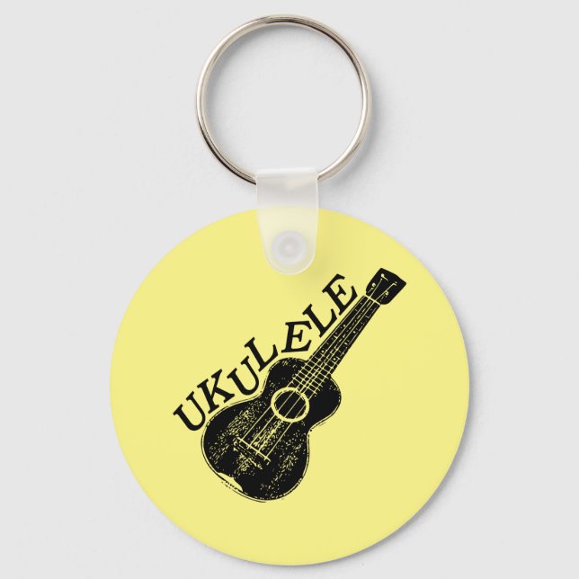 Llavero Ukulele Mensajes De Texto E Imagen (Anverso)