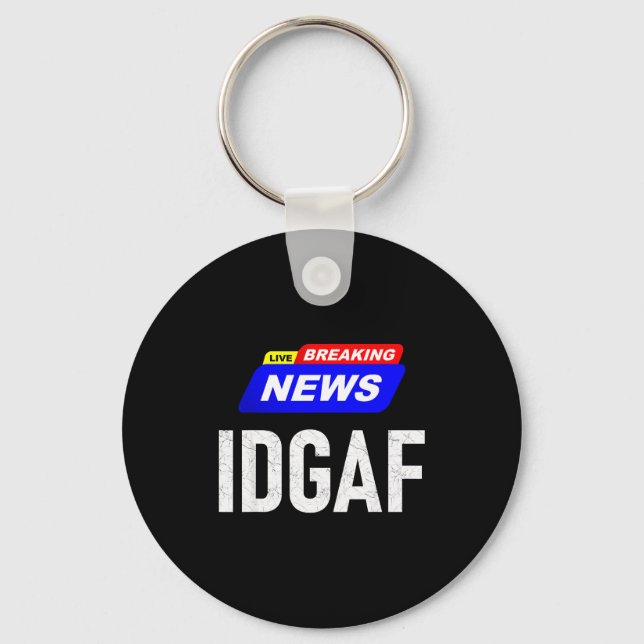 Llavero Últimas noticias no me importa joder slang sar (Anverso)