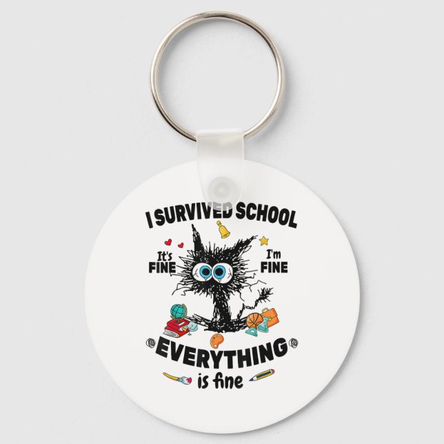 Llavero Último Día De La Escuela (Anverso)