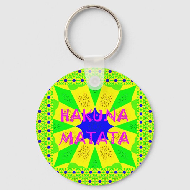 Llavero Último Hakuna Matata Hermoso Colo de Diseño Increí (Anverso)