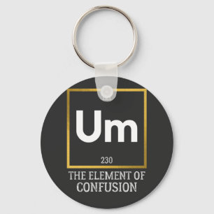 Llavero Um El elemento de la camiseta de confusión