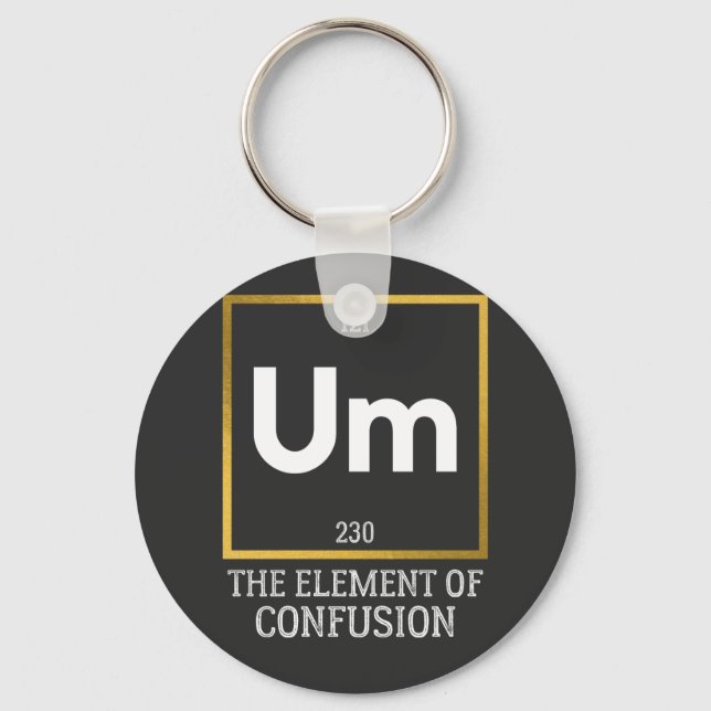 Llavero Um El elemento de la camiseta de confusión (Anverso)