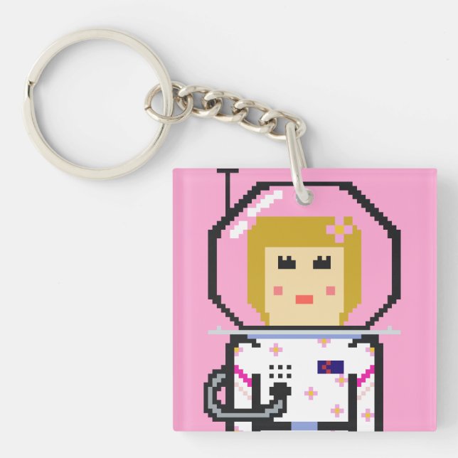 Llavero Umeko Space Colony NFT #5 Momoka keychain (Frente)