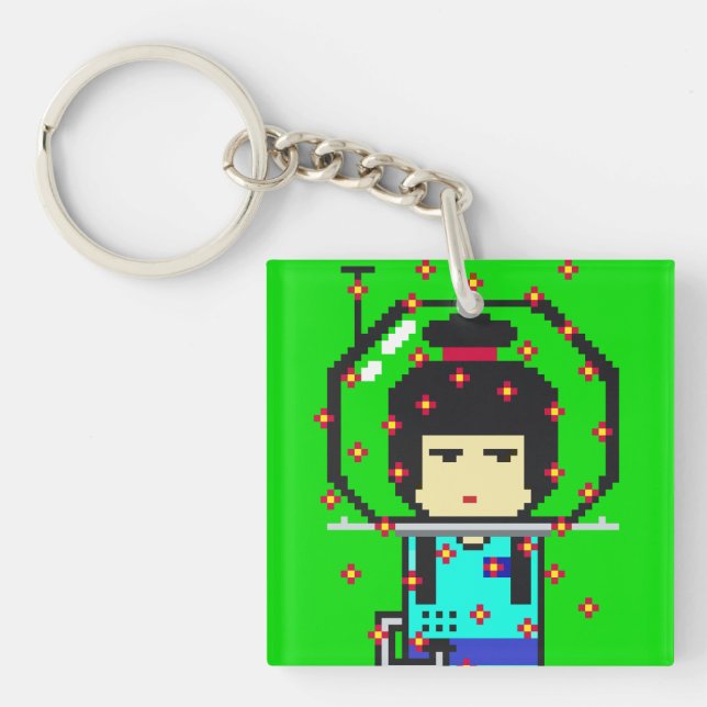 Llavero Umeko Space Colony NFT #66 Ohana keychain キーホルダー (Frente)