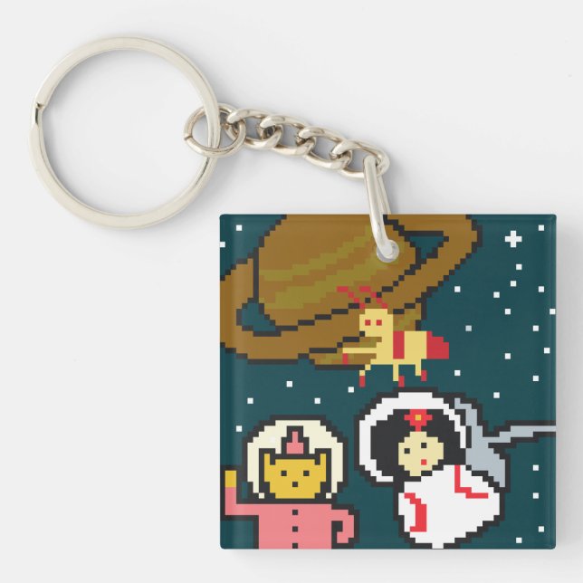 Llavero Umeko Space Colony NFT With friends from Mars (Frente)