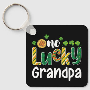 Llavero Un Abuelo Afortunado Día de San Patricio Familiar 