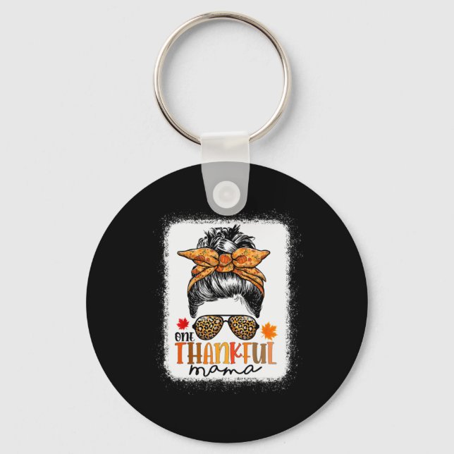 Llavero Un agradecimiento a mamá desordenada leopardo de l (Anverso)