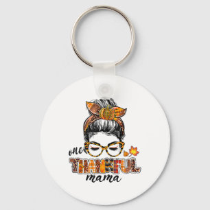 Llavero Un agradecimiento a Mama Messy Bun Fall otoño en T