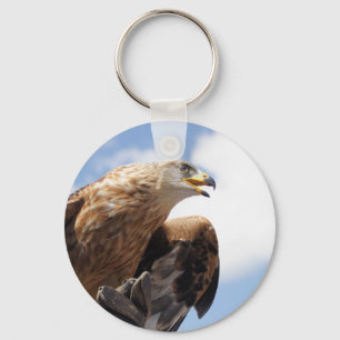 Llavero Un águila de oro majestuosa