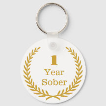 Un año Sober Keepsake, Personalizado con Sobervers
