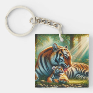 Llavero Un apego apacible en la pintura de la selva