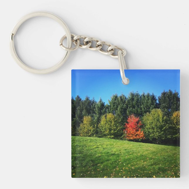 Llavero Un árbol rojo (Frente)