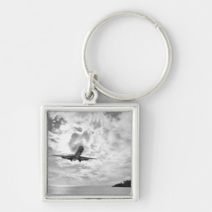 Llavero Un avión de pasajeros viene adentro para un