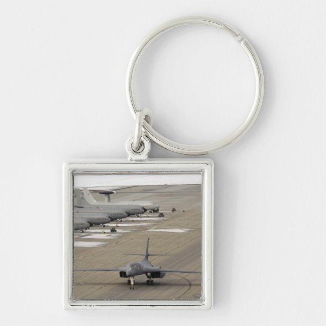 Llavero Un bailarín B-1B llega a la base de la Fuerza Aére (Frente)