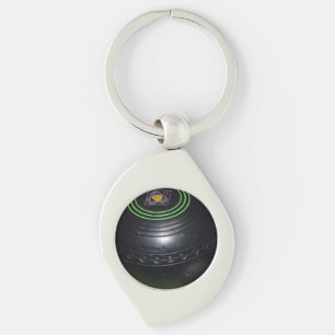 Llavero Un bol de jardín negro,