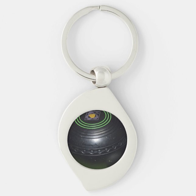 Llavero Un bol de jardín negro, (Anverso)