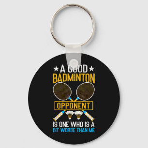 Llavero Un buen oponente de bádminton es un poco peor que
