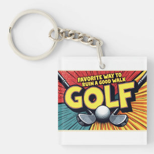Llavero Un Buen Paseo Por La Manera Favorita Del Golf.