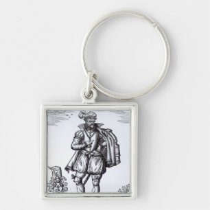 Llavero Un caballero de Tudor