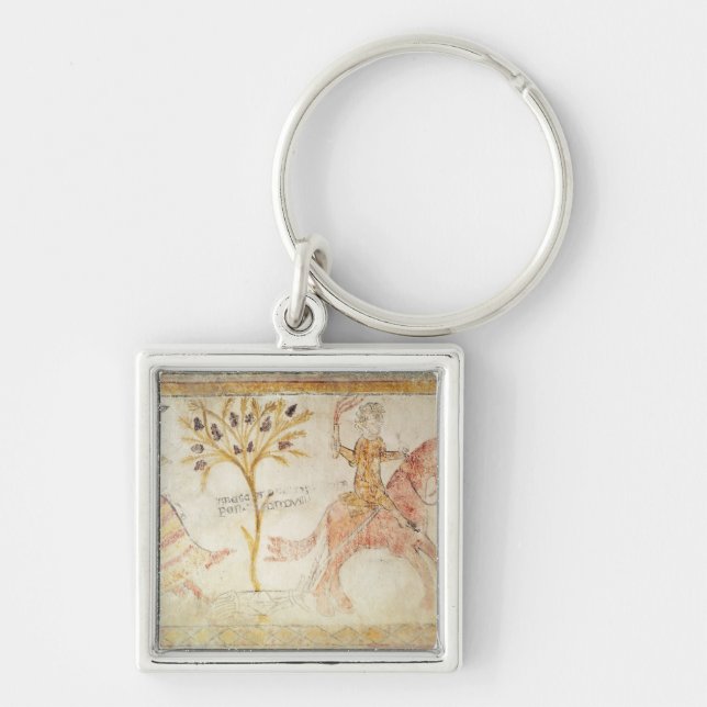 Llavero Un caballero que lleva una antorcha llameante (Frente)