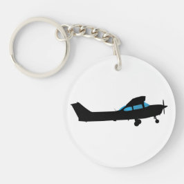 Llavero Un Cessna en la silueta