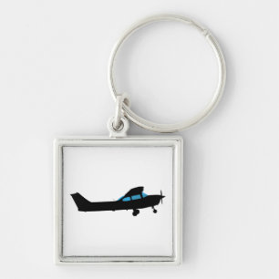 Llavero Un Cessna en la silueta