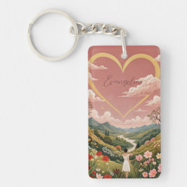 Llavero Un Chica con una mirada sentida y personalizada