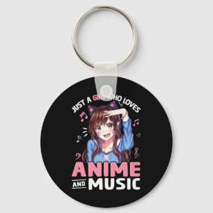 Llavero Un Chica que ama a Anime y a Anime Lover