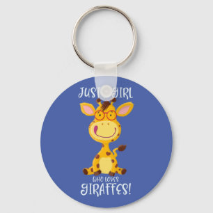 Llavero ¡Un Chica Que Ama A Las jirafas!