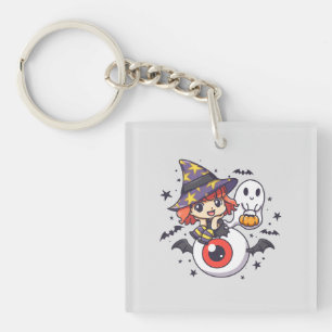 Llavero Un chico brujo para Halloween