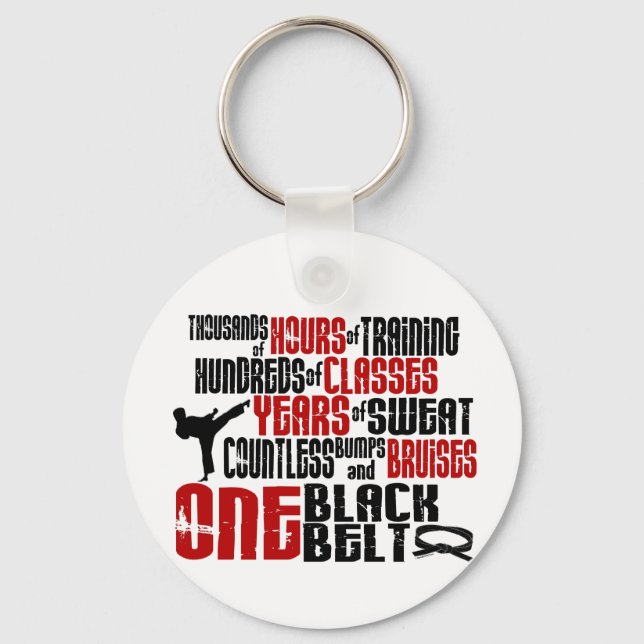 Llavero UN Cinturón Negro 2 CAMISETAS DE KARATE Y APAREJA (Anverso)