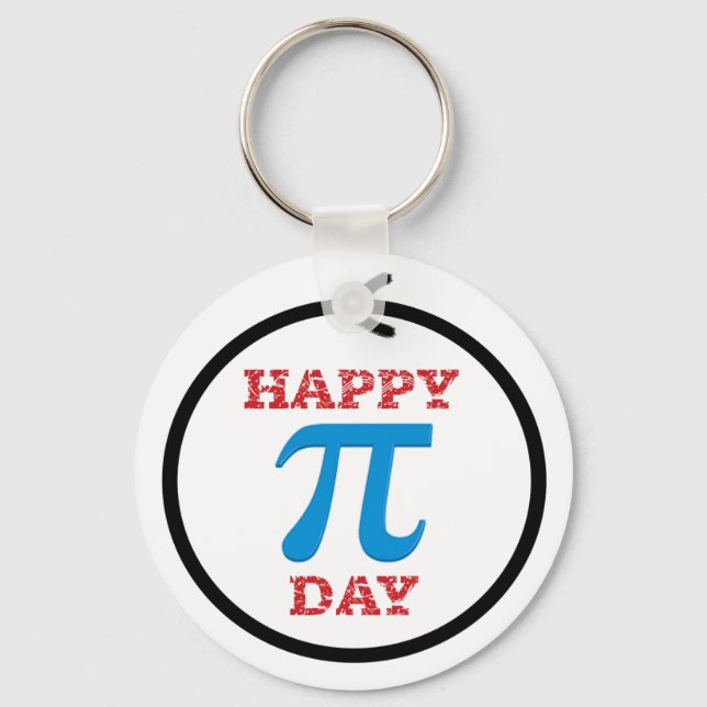 Llavero Un círculo perfecto del Pi Day (Anverso)