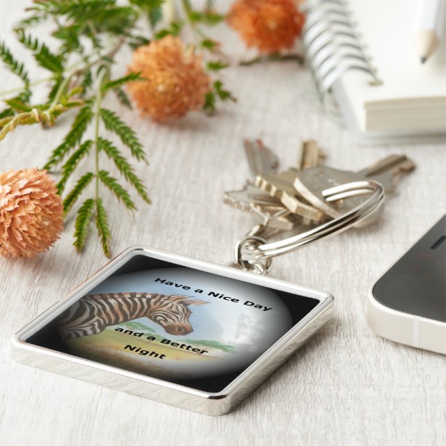 Llavero Un día agradable y una mejor impresión nocturna de (Lado)