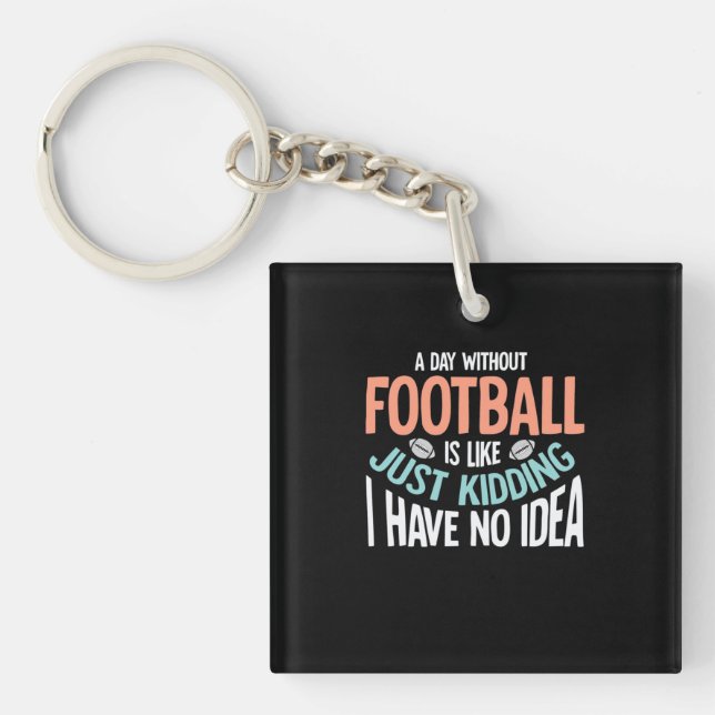 Llavero Un día sin fútbol ni idea (Frente)
