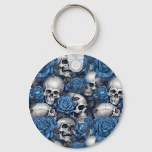 Llavero Un diseño de la serie A Skull and Roses 12