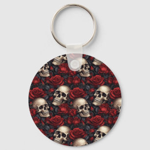 Llavero Un diseño de la serie Calaveras y Rosas 10