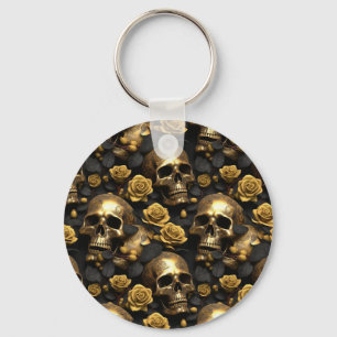 Llavero Un diseño de la serie Una Calavera y Rosas 8