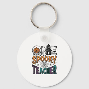 Llavero Un diseño de vector de Halloween de un profesor es