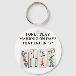 Llavero un diseño divertido de mahjong