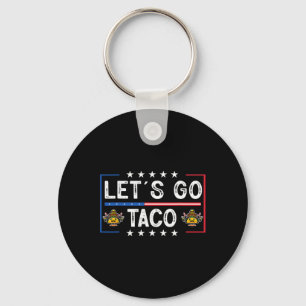 Llavero Un divertido retro a la moda vamos al taco
